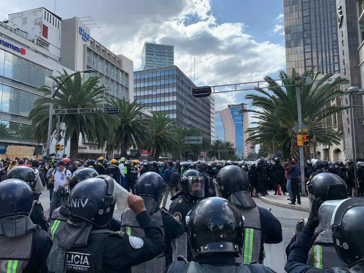 "Tres policías por cada protestante", denuncian feministas