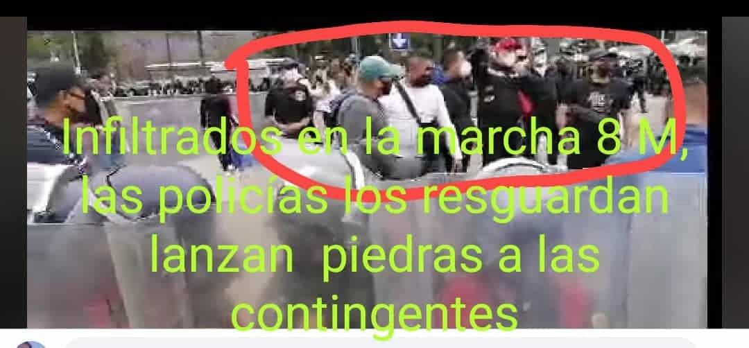 Los hombres infiltrados en la marcha del 8M; esto es lo que sabemos Los hombres infiltrados en la marcha del 8M; esto es lo que sabemos