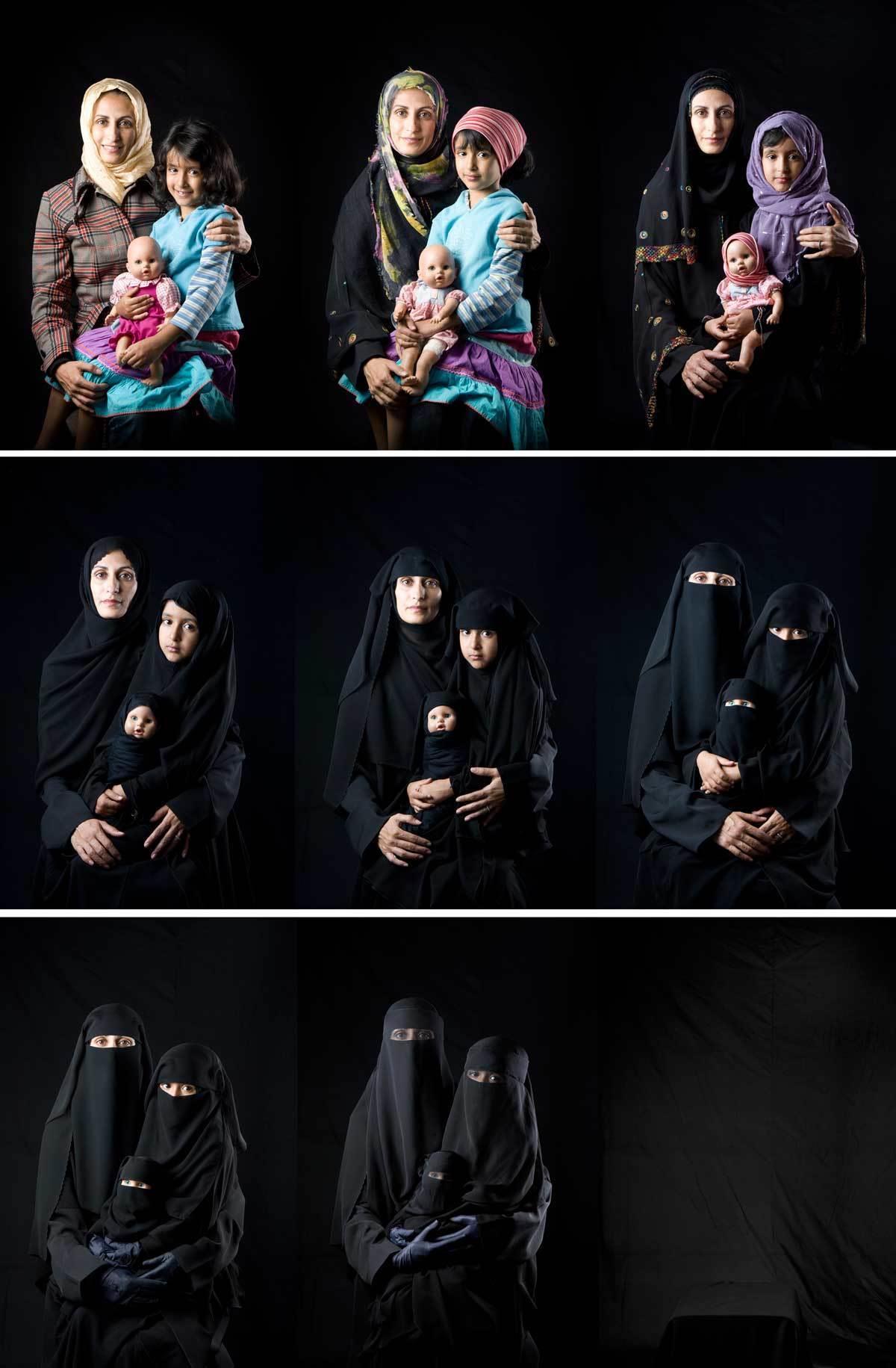 “The Hijab Series", las fotografías sobre la desaparición de las mujeres