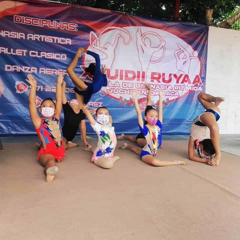 Niñas zapotecas representarán a Juchitán en competencia nacional de gimnasia