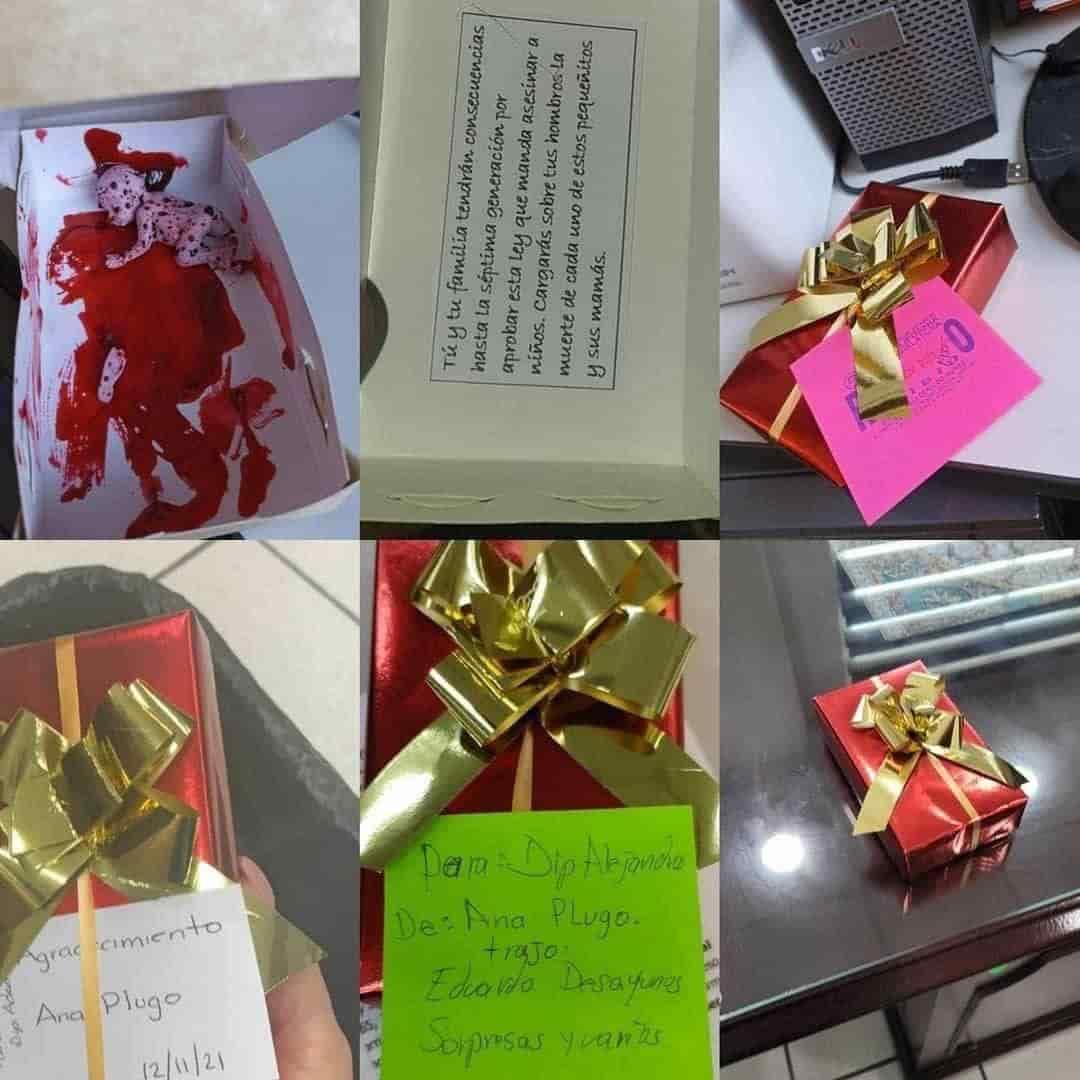 Diputadas reciben “regalos” con amenazas, tras despenalización del aborto en BC