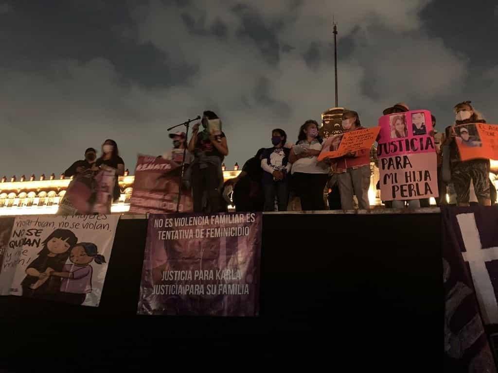 Marcha feminista concluye con 17 personas lesionadas