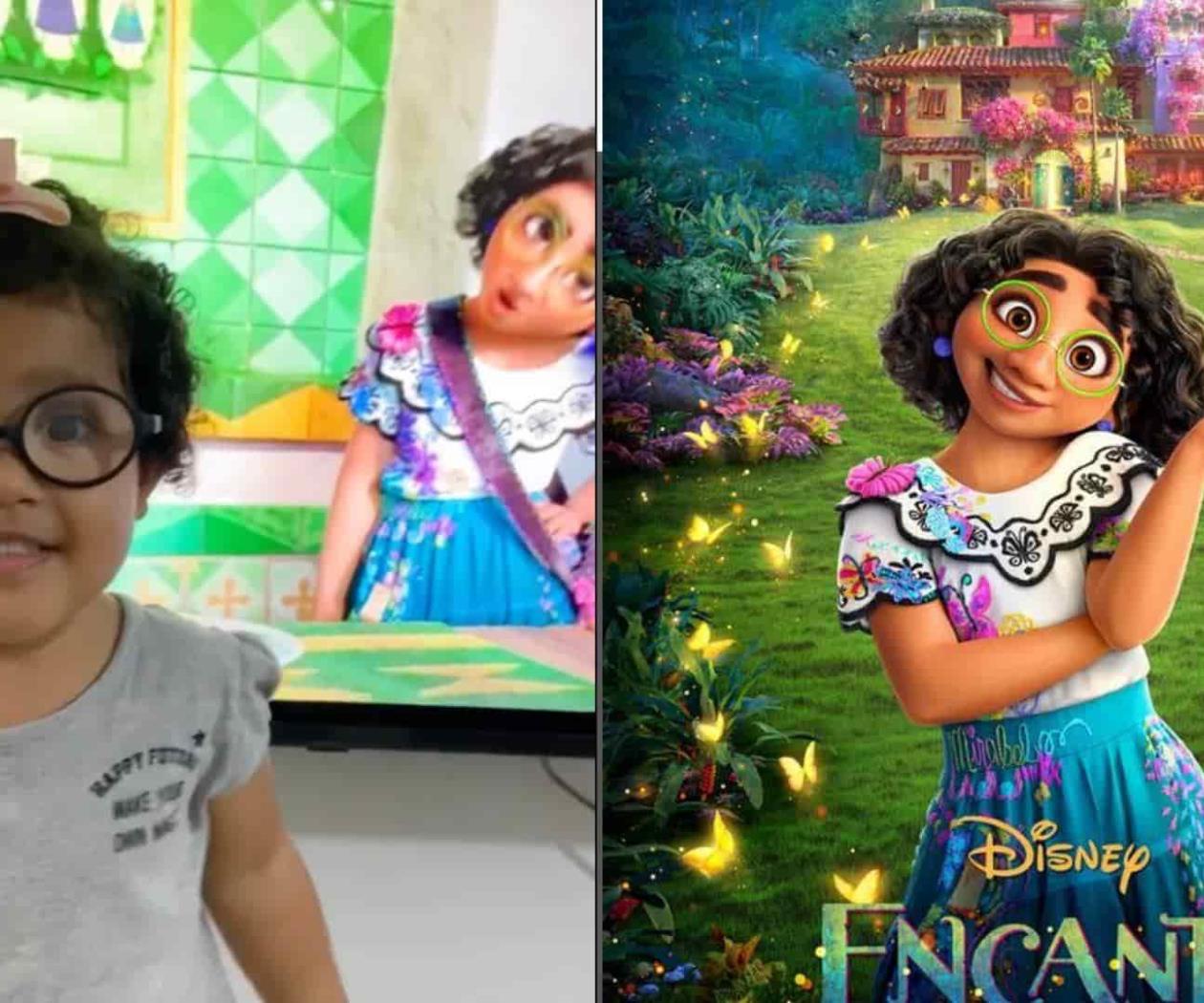 “Soy yo mamá”, niña se emociona al ver parecido con Mirabel de Encanto