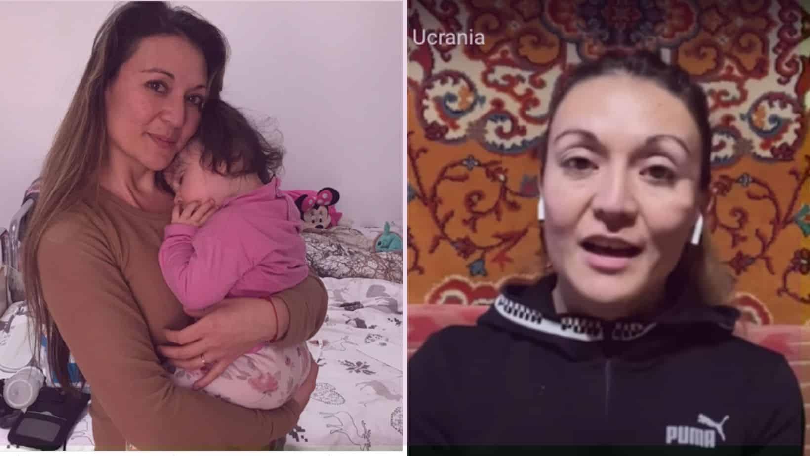 Madre mexicana canta para distraer a su hija del ruido de las bombas Madre mexicana canta para distraer a su hija del ruido de las bombas