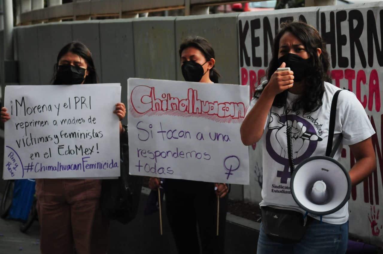 Exigen protección para Irene Cervantes tras represión en Chimalhuacán