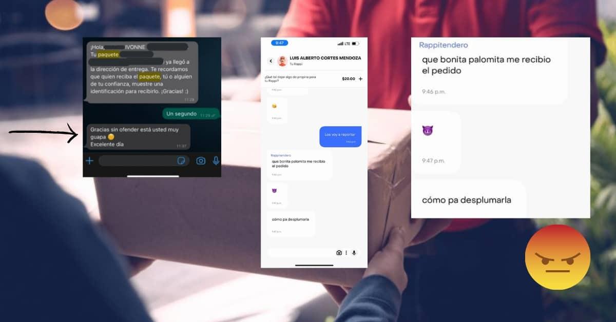 “Que bonita palomita, como pa desplumarla”, denuncias acoso de repartidores