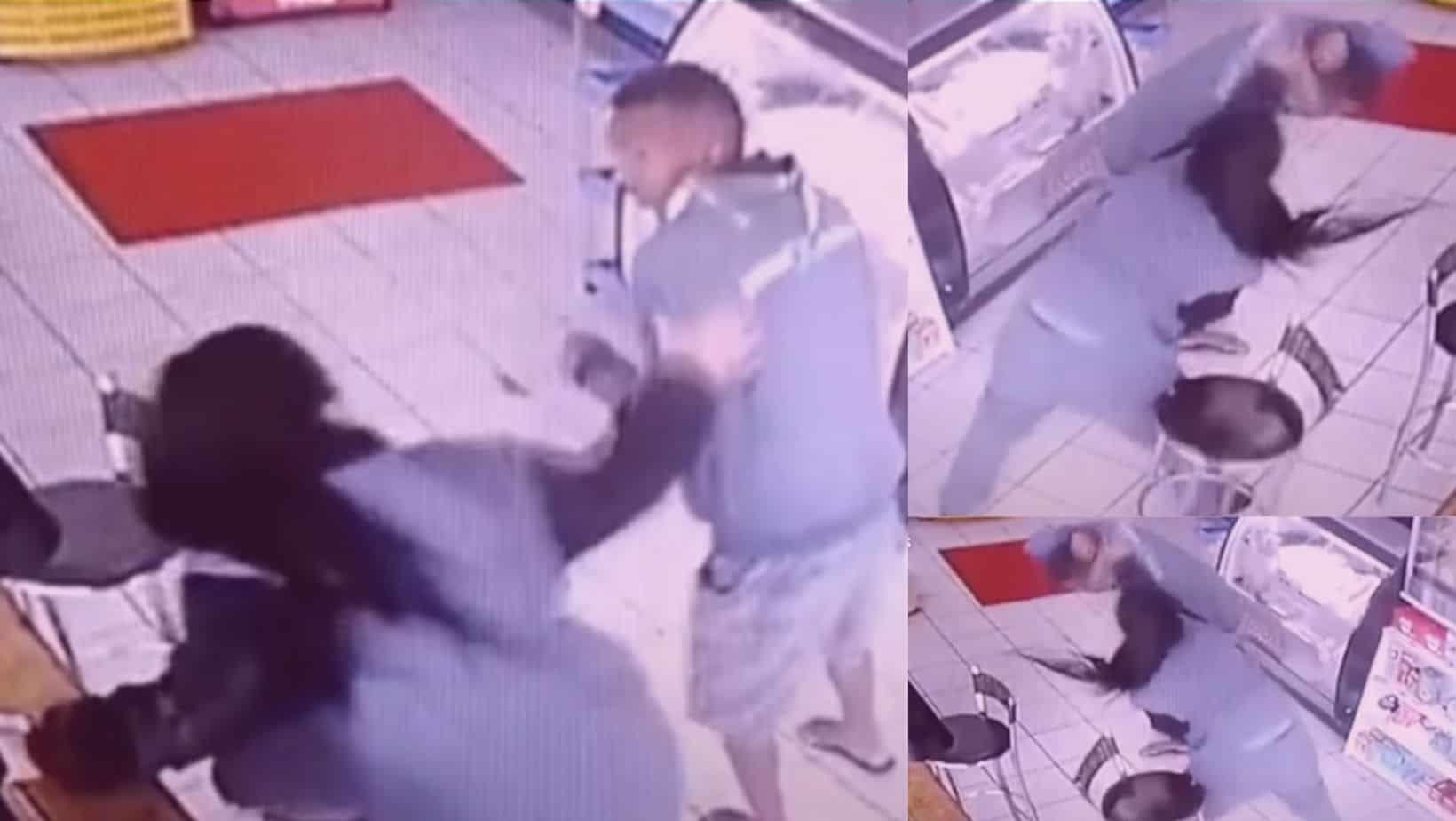 VIDEO: Mujer enfrenta a golpes a un acosador