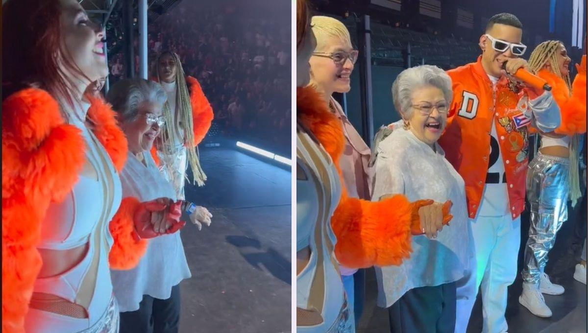 Abuela perrea junto a Daddy Yankee en su concierto