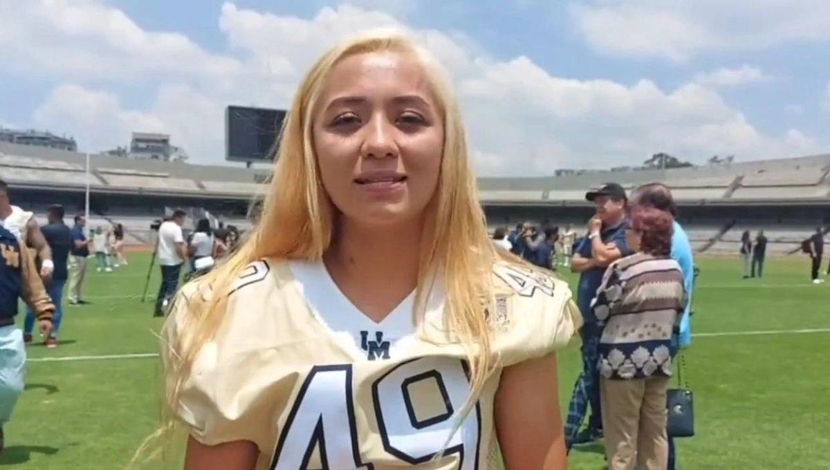 Andrea Martínez, la pateadora que se sumará a la Liga Mayor de Pumas