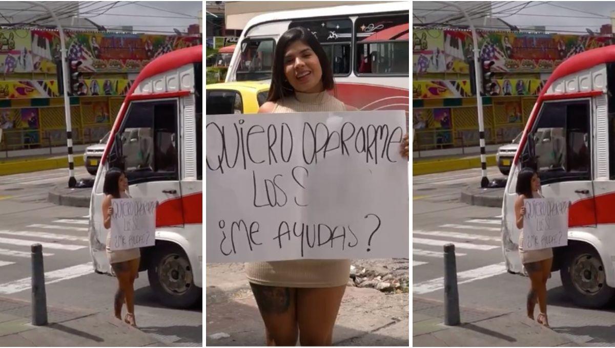 Salió a las calles a pedir dinero para operarse los senos y se vuelve viral Salió a las calles a pedir dinero para operarse los senos y se vuelve viral