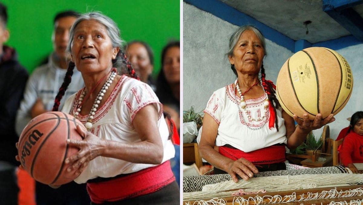 Andrea García, la basquetbolista mixteca de 71 años que rompe estereotipos