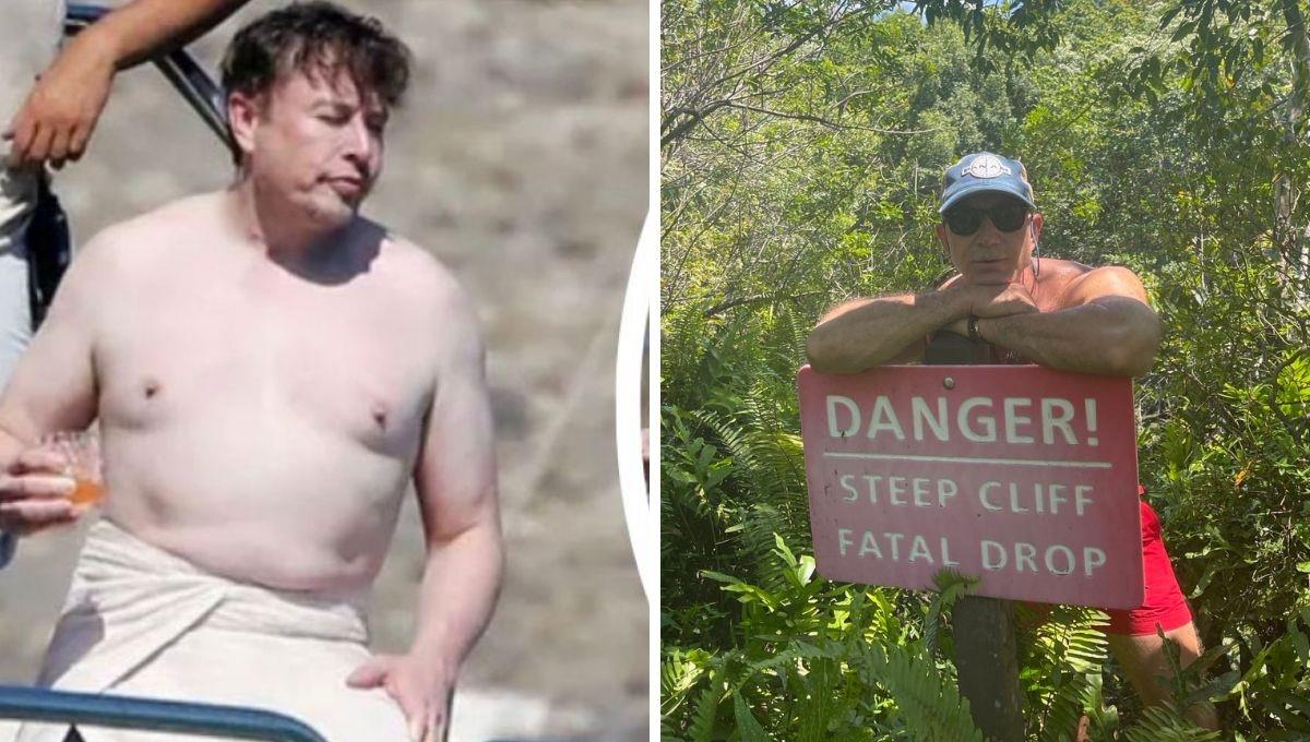 Músculos y body shaming: Elon Musk promete ponerse en forma y Bezos muestra sus músculos