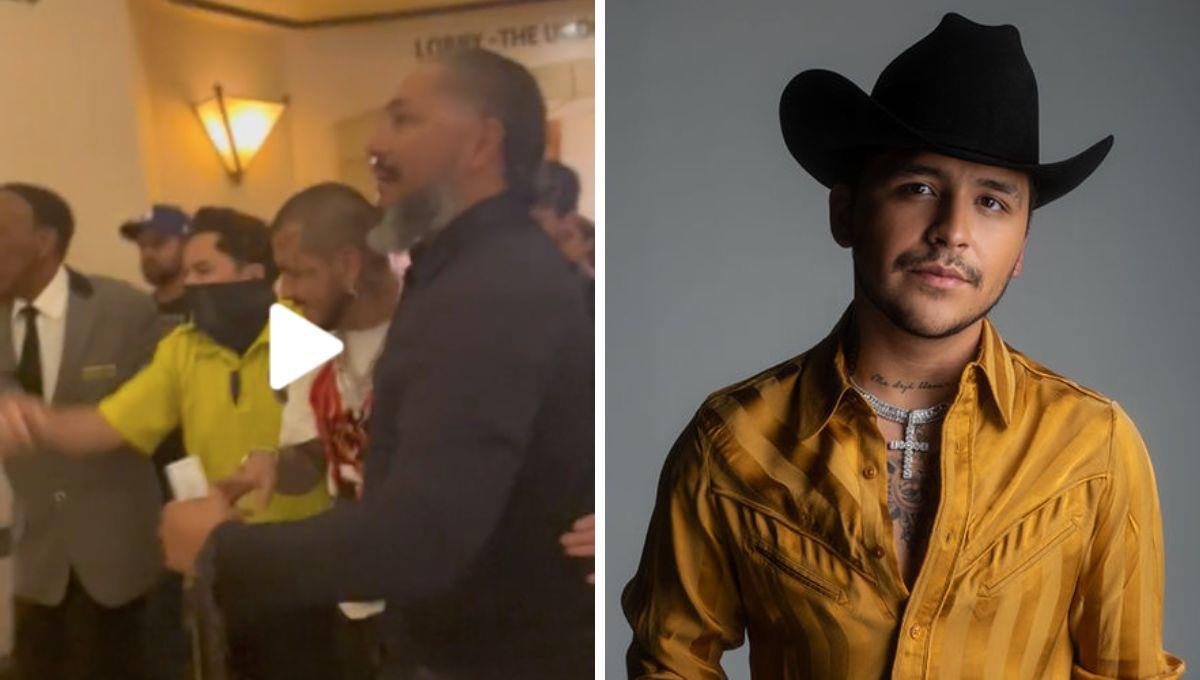 VIDEO: Nodal ebrio "hasta las chanclas"; ¿confirma su perfil machista?