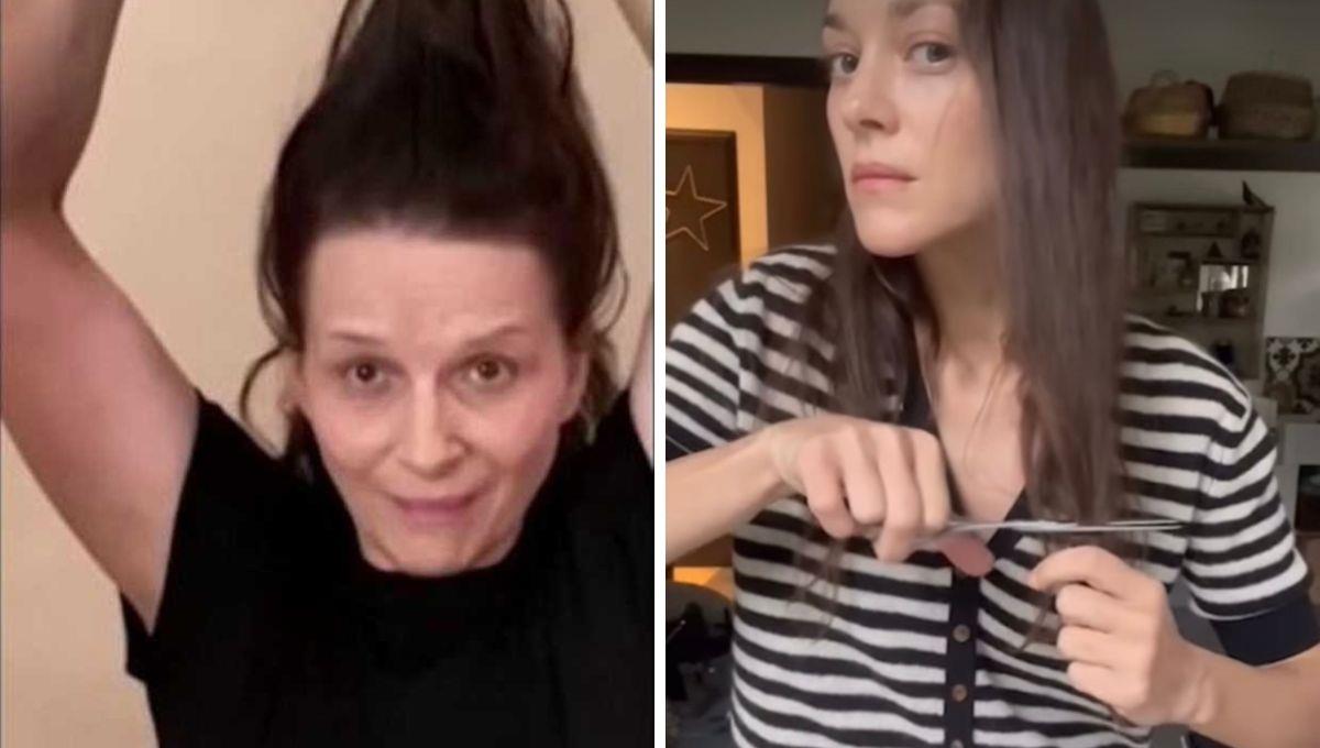 Francesas se cortan un mechón de cabello en sororidad con iraníes Francesas se cortan un mechón de cabello en sororidad con iraníes