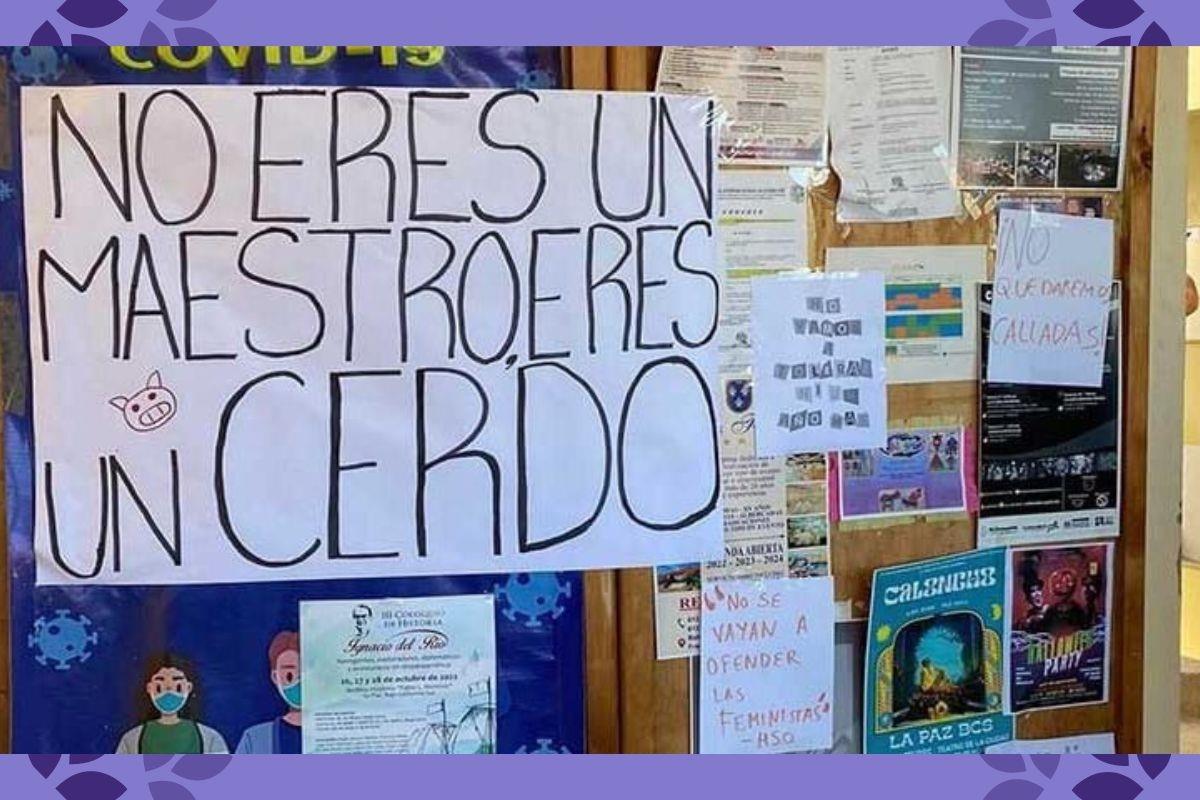 Alumnos señalan de misógino y acosador a maestro de la UABCS Alumnos señalan de misógino y acosador a maestro de la UABCS