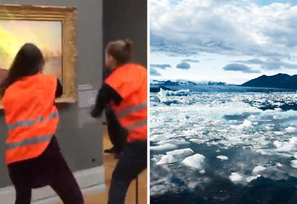 "Ninguna pintura fue dañada y nuestro planeta sigue muriendo"