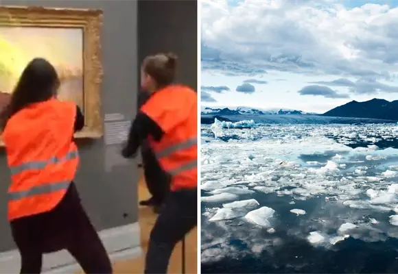 "Ninguna pintura fue da&ntilde;ada y nuestro planeta sigue muriendo"