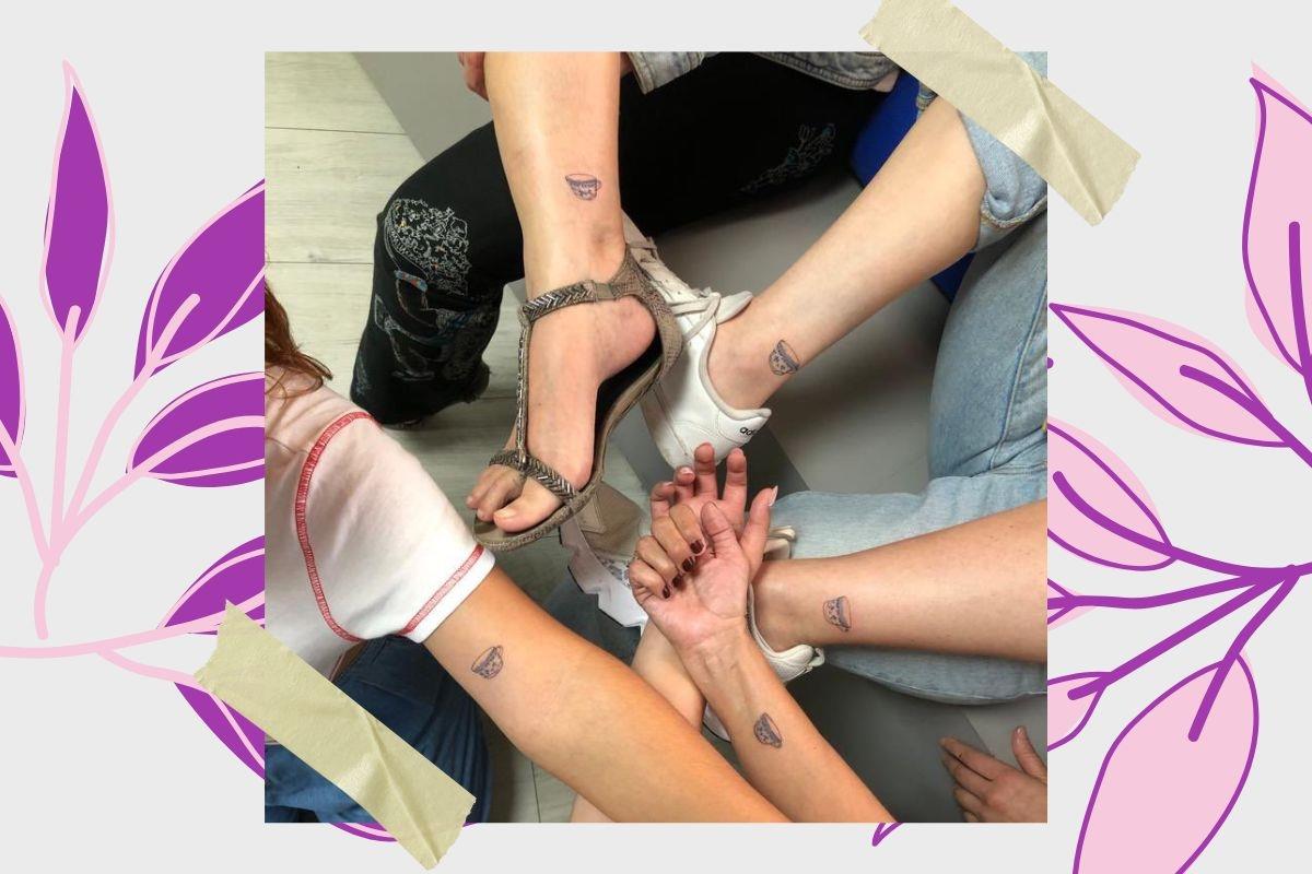 Nietas se tatúan taza en honor a su abuela: Se viraliza en redes Nietas se tatúan taza en honor a su abuela: Se viraliza en redes