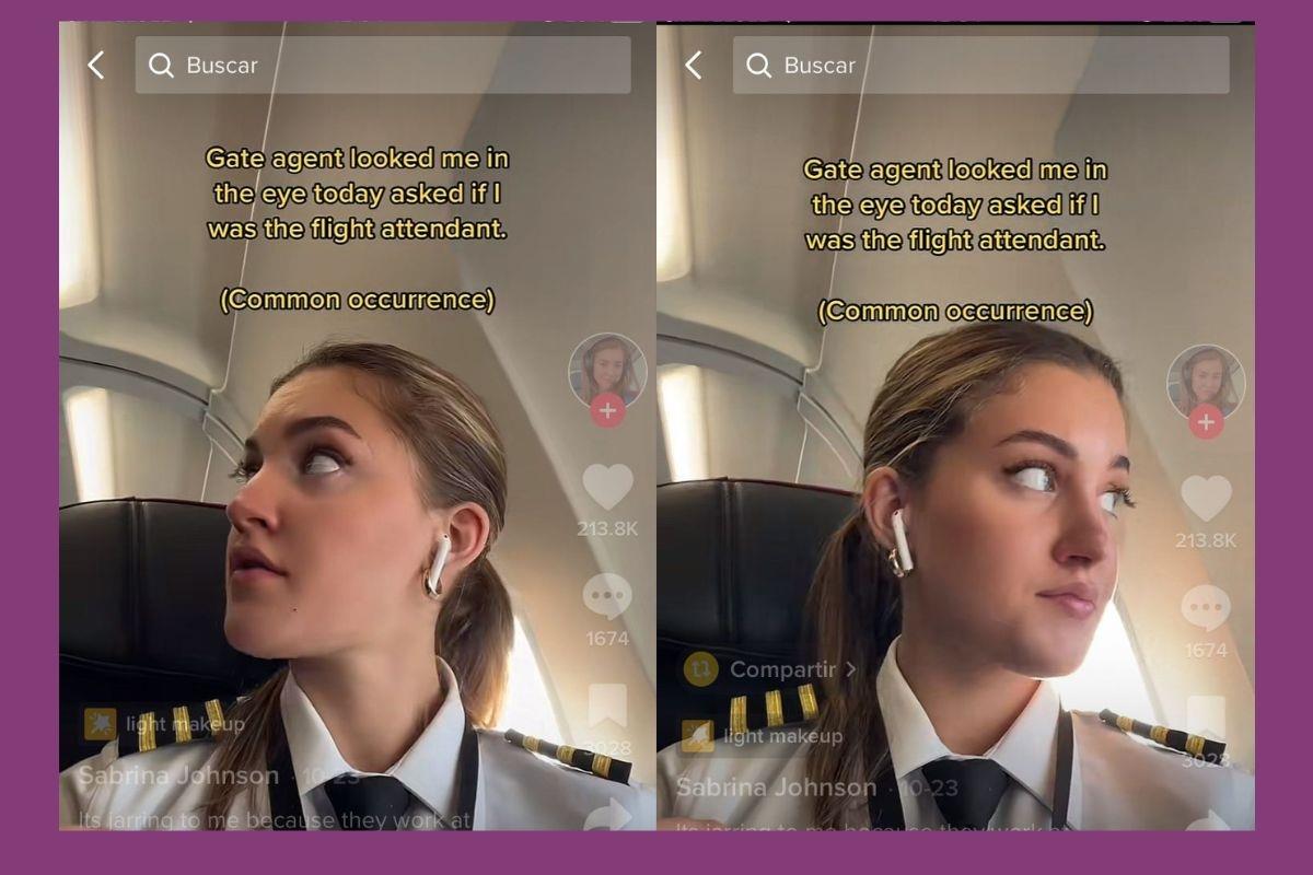 Confunden a piloto con azafata y se viraliza en redes: La mirada sexista en las profesiones