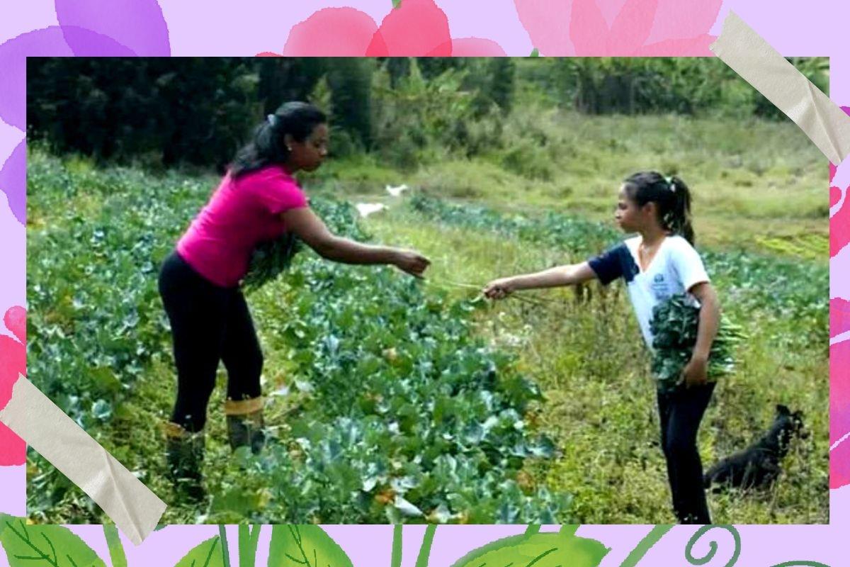 Madre decide criar a su hija en el campo: "Somos agricultoras de corazón" Madre decide criar a su hija en el campo: "Somos agricultoras de corazón"