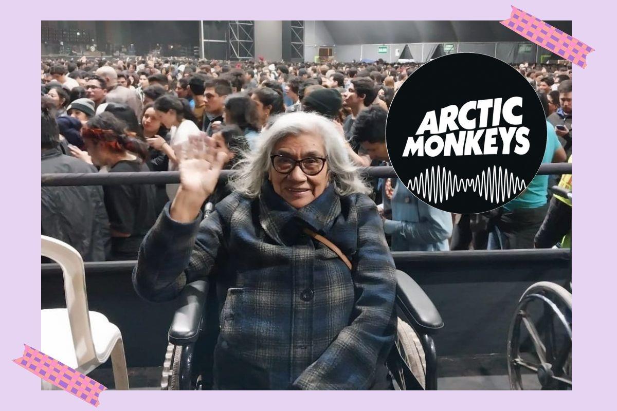 Abuelita en silla de ruedas asiste a concierto de Arctic Monkeys: ¡tenía que ver a Alex Turner!