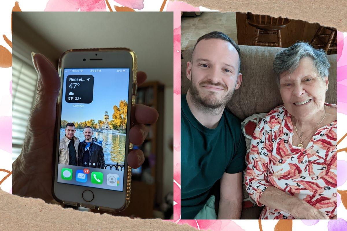 Abuelita le pide a su nieto una foto con su novio, quería ponerla de fondo de pantalla Abuelita le pide a su nieto una foto con su novio, quería ponerla de fondo de pantalla