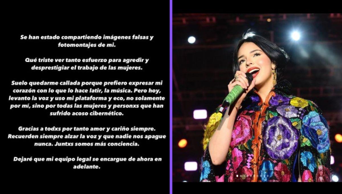 Ángela Aguilar se defiende ante ataque cibernético: Por todas las mujeres que han sido violentadas