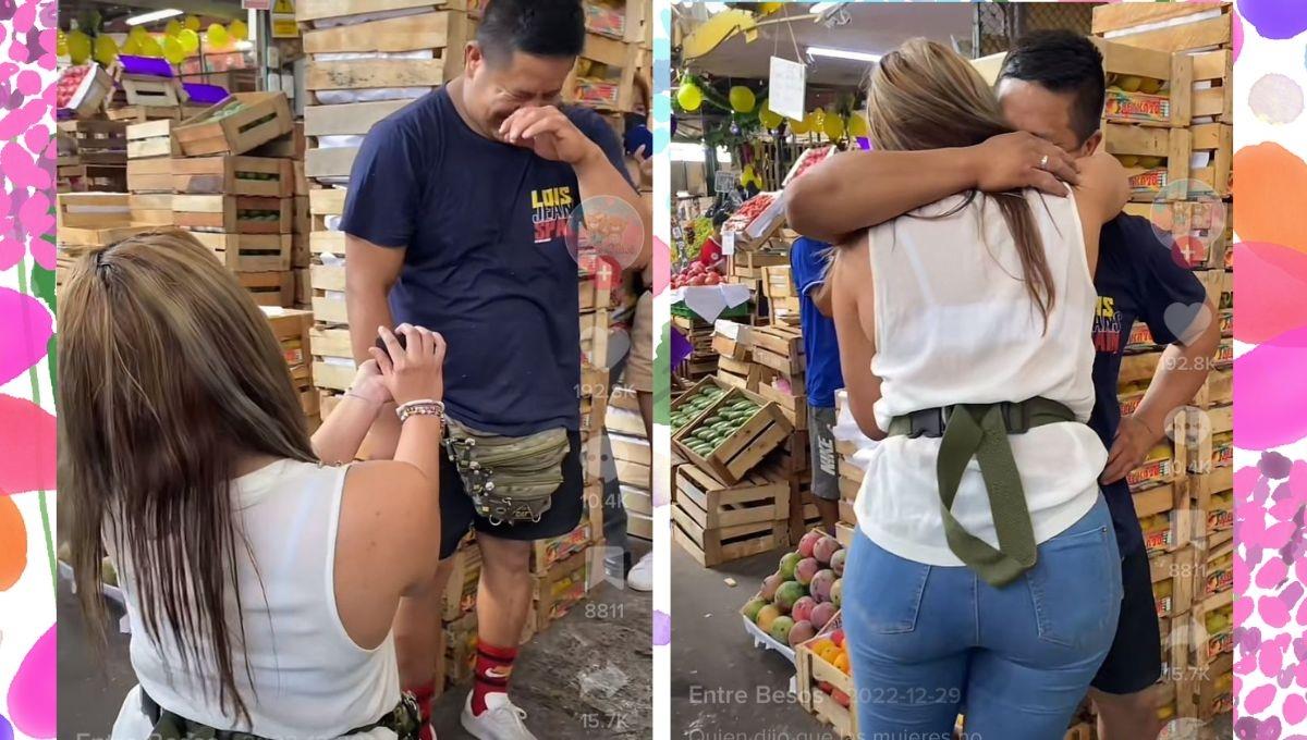 ¡Abajo los estereotipos! Mujer va al trabajo de su novio para pedirle matrimonio ¡Abajo los estereotipos! Mujer va al trabajo de su novio para pedirle matrimonio