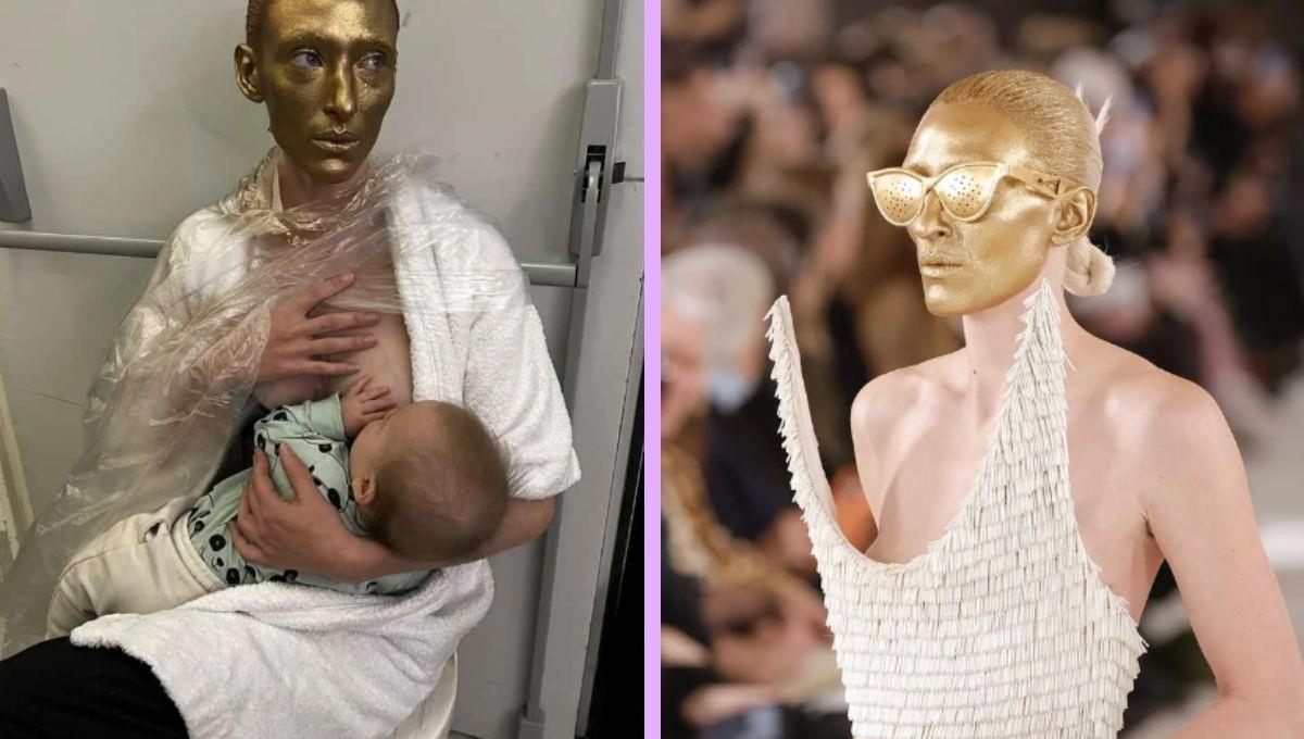 “Ella es lo único que importa”: modelo hace una pausa en desfile de moda para amamantar a su bebé “Ella es lo único que importa”: modelo hace una pausa en desfile de moda para amamantar a su bebé