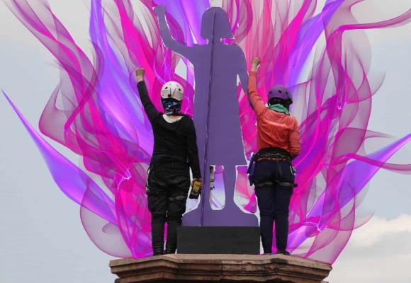 La antimonumenta se queda a pesar del Gobierno de la CDMX