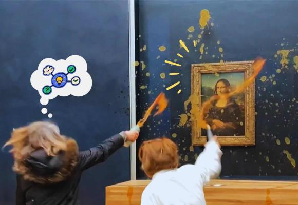 ¿Iconoclasia o vandalismo? Activistas arrojan sopa a La Mona Lisa