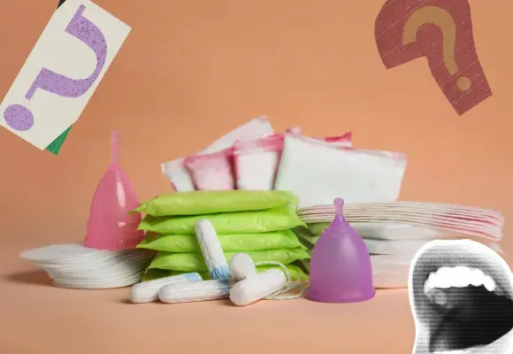 ¿Se usa sangre real para probar productos menstruales?