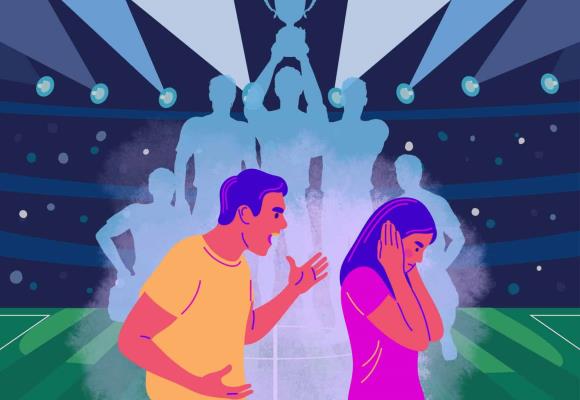 "Si pierde mi equipo, tú también pierdes", dicen hombres a sus parejas