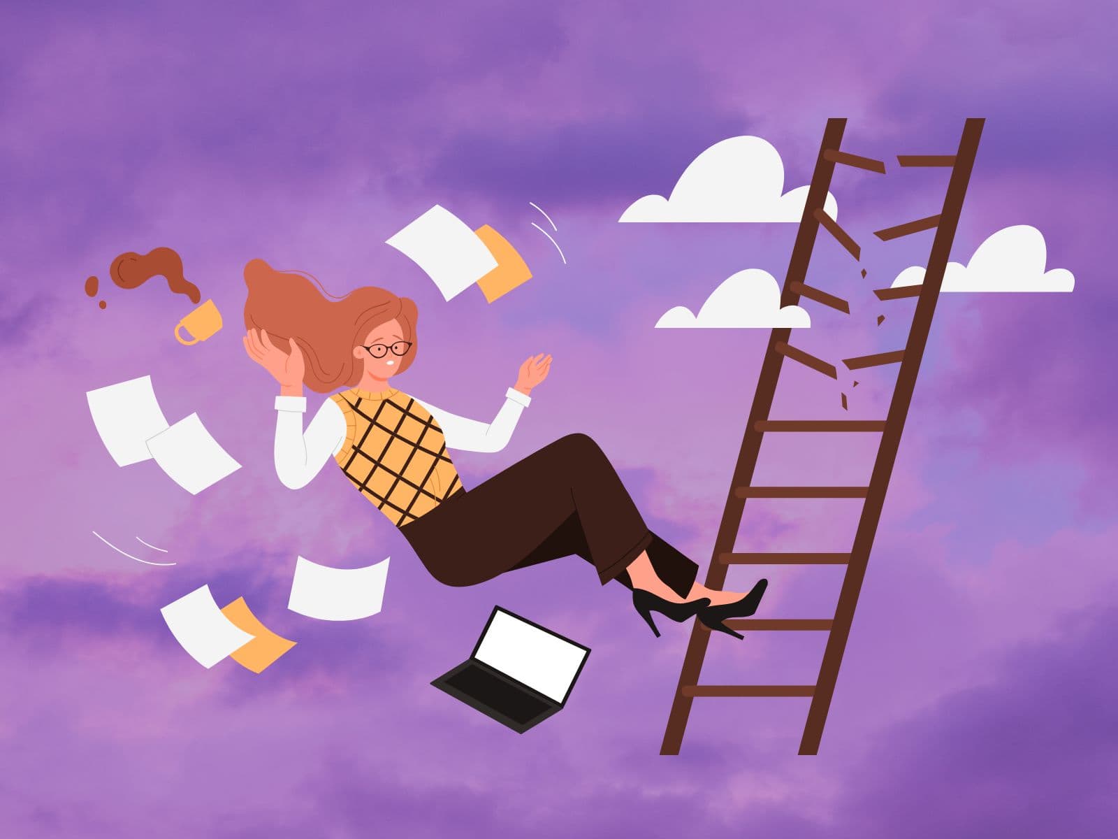 Las escaleras rotas, otra causa de la brecha salarial