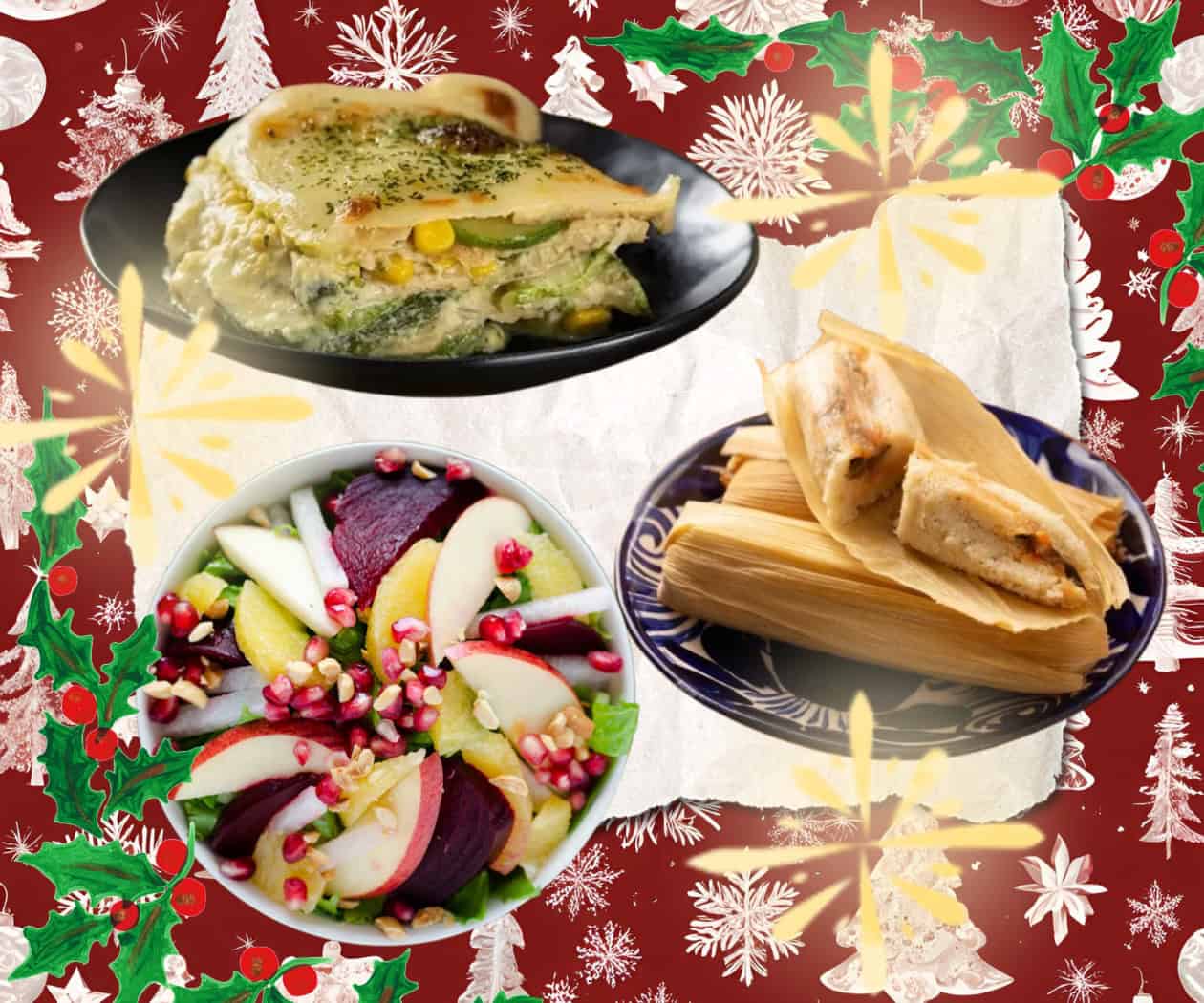 ¡6 opciones de cenas veganas para Navidad! 