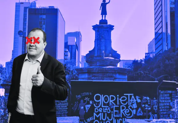 Critican uso político de la Glorieta de las Mujeres en marcha contra Blanco