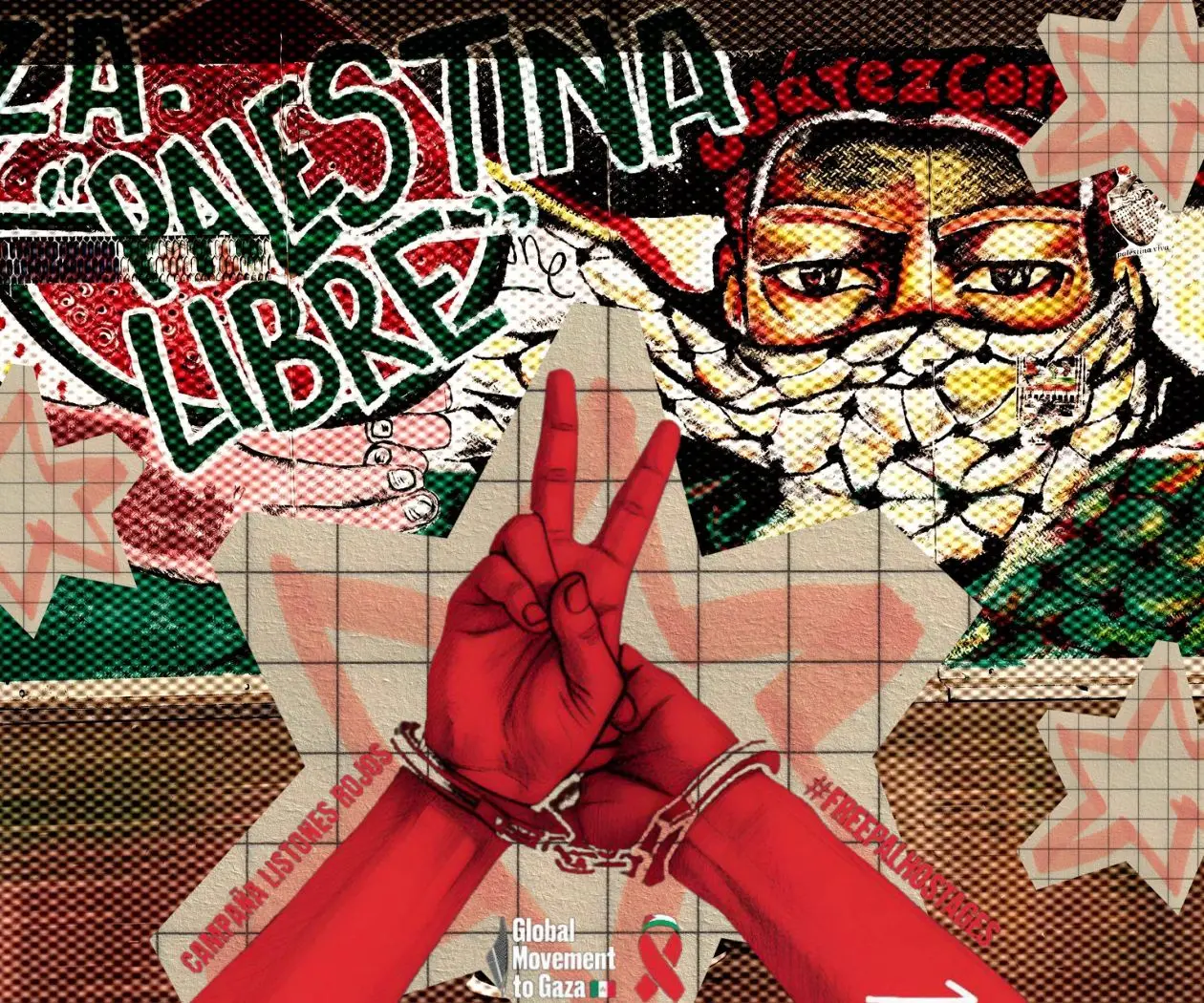 Únete a la acción por los rehenes palestinos y muestra tu listón rojo