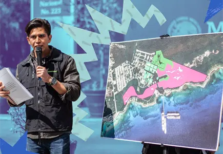 "Ecosistemas s&iacute;, toboganes no"; la defensa por Mahahual contin&uacute;a
