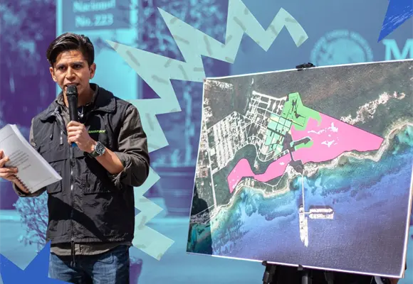 "Ecosistemas s&iacute;, toboganes no"; la defensa por Mahahual contin&uacute;a