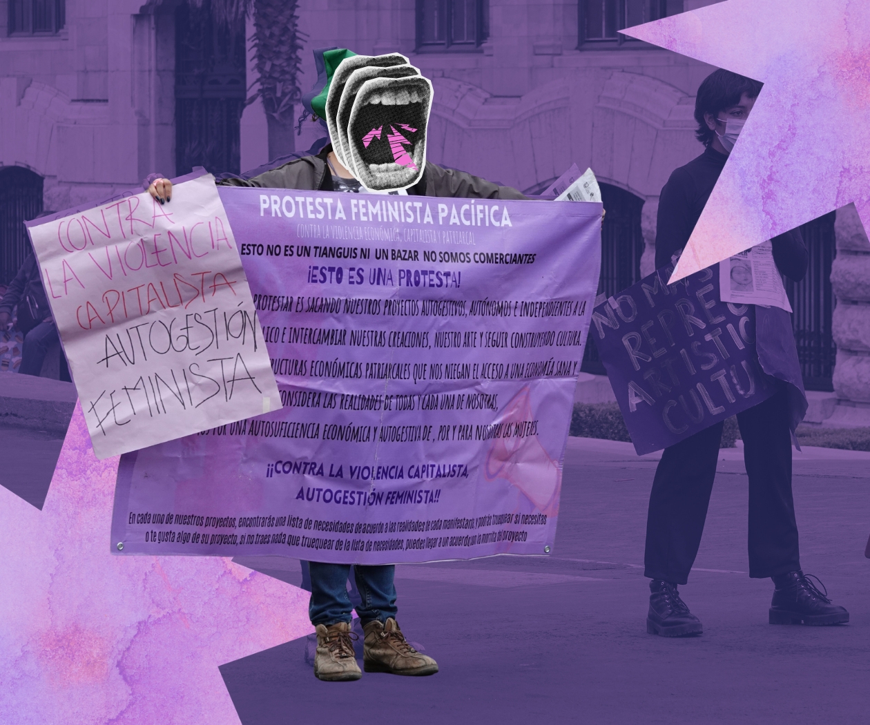Merkaditas Feministas sufre acoso y hostigamiento en la Alameda Central